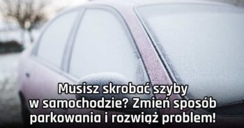 Musisz skrobać szyby w samochodzie? Zmień sposób parkowania i rozwiąż problem!