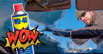 Spryskaj szyby w aucie WD-40, a już więcej nie trzeba będzie ich skrobać!